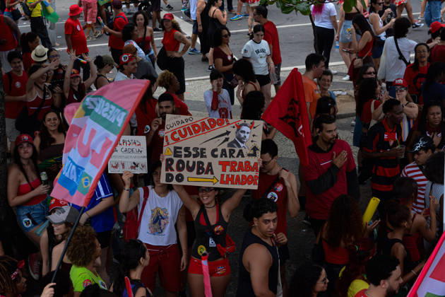 RIO DE JANEIRO, RJ - 12.10.2026: BRASIL PELA DEMOCRACIA RJ - Pro-Lula rally held this afternoon (12) during Brazil for democracy RJ held in Copacabana in Rio de Janeiro, RJ. x3030231x  CarlosxSanttos