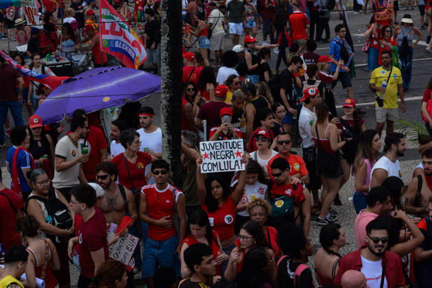RIO DE JANEIRO, RJ - 12.10.2026: BRASIL PELA DEMOCRACIA RJ - Pro-Lula rally held this afternoon (12) during Brazil for democracy RJ held in Copacabana in Rio de Janeiro, RJ. x3030234x  CarlosxSanttos