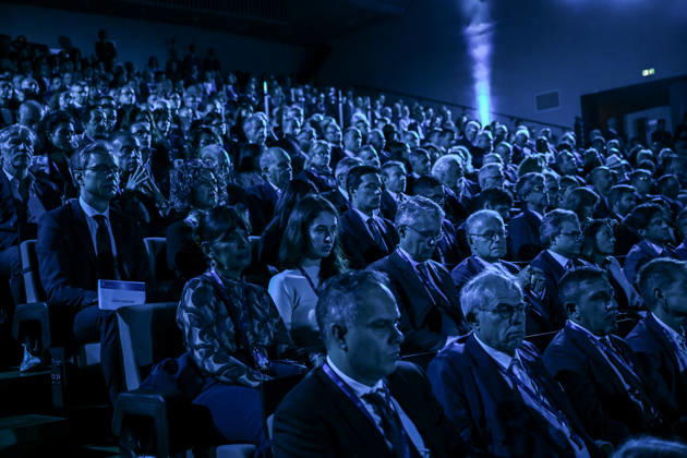 October 12, 2026, Milan, Mi, Italy: Participants at the Assolombarda 2026 General Assembly, Milan, October 12, 2026 Milan Italy  - ZUMAa289 20261012_zia_a289_038 Copyright: xAgf NicolaxMarfisix