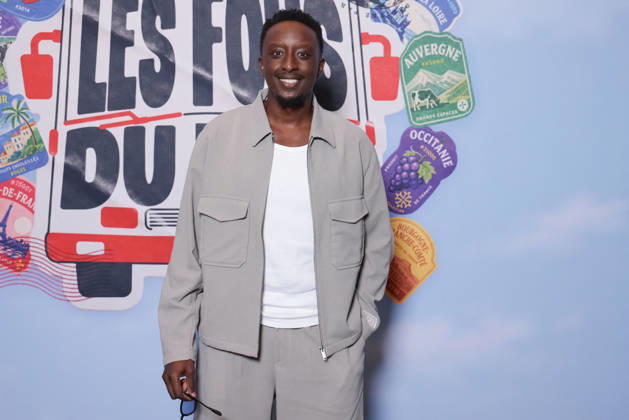 Les Fous Du Bus Premiere - Paris Ahmed Sylla attends the photocall for the premiere of Les Fous Du Bus held at the Elysees Biarritz in Paris, France on October 12, 2026. Photo by David Boyer ABACAPRESS.COM Paris France  Copyright: xBoyerxDavid ABACAx