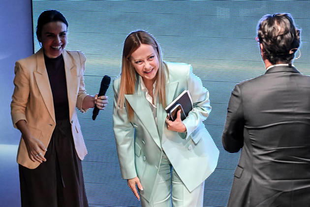October 12, 2026, Milan, Mi, Italy: Prime Minister Giorgia Meloni speaks at the Assolombarda 2026 General Assembly, Milan, 12 10 2026 Milan Italy  - ZUMAa289 20261012_zia_a289_141 Copyright: xAgf NicolaxMarfisix