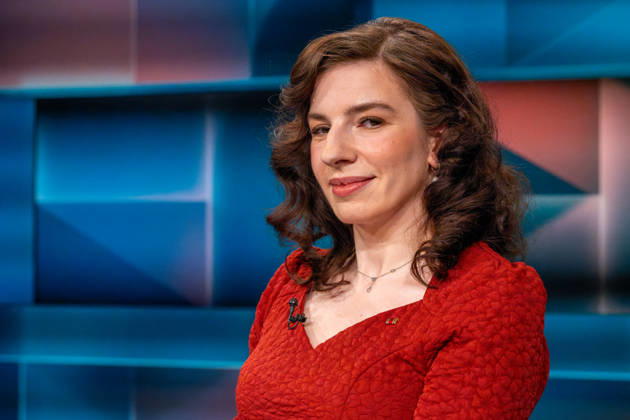 Hart aber Fair from Cologne on October 12, 2026. Pictured: Marina Weisband, Alliance 90 The Greens. She is a journalist and author. Bärbel Bas has resigned as Minister of Labor and SPD chairwoman. Was she treated inhumanely? The politic