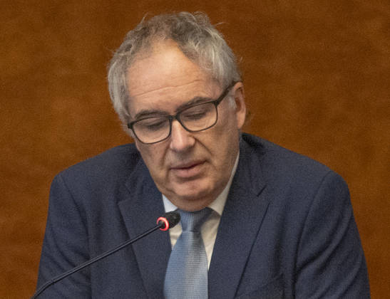 October 13, 2026, Geneva, Geneva, Switzerland: Geneva Switzerland, 10 13 2026: JAKOB LINDVALL (Vice-Chair of the UNECE Team of Specialists on Innovation and Competitiveness Policies) presented the conclusions of the meeting. during the Regional Forum on Sustainable Development for the UNECE Region (United Nations Economic Commission for Europe) and which is also the session of the Housing Committee, which concerns urban development and land management, which was held at United Nations of Geneva in Geneva. Geneva Switzerland - ZUMAd206 20261013_zip_d206_006 Copyright: xEricxDubostx
