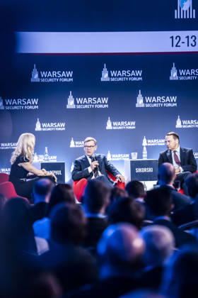 Visit by Federal Minister of Foreign Affairs Johann Wadephul to Warsaw to participate in the Warsaw Security Forum; photographed in Warsaw on October 13, 2026, on behalf of the Federal Foreign Office; Warsaw, Poland Copyright: xDominikxButzmannx