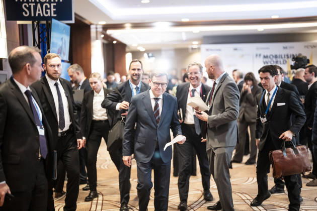 Visit by Federal Minister of Foreign Affairs Johann Wadephul to Warsaw to participate in the Warsaw Security Forum; photographed in Warsaw on October 13, 2026, on behalf of the Federal Foreign Office; Warsaw, Poland Copyright: xDominikxButzmannx