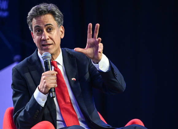 Warsaw Security Forum 2026 WARSAW, POLAND - OCTOBER 13: British Secretary of State for Foreign, Commonwealth and Development Affairs Ed Miliband speaks during a panel discussion titled The Return of Power Politics: Europe Between War and Rivalry on the second day of the Warsaw Security Forum 2026 (WSF 2026) in Warsaw, Poland, on October 13, 2026. Artur Widak Anadolu Warsaw Poland. Editorial use only. Please get in touch for any other usage.  Copyright: x2026xAnadoluxArturxWidakx