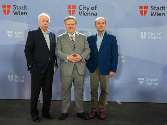 October 13, 2026: Press conference with Mayor and President Michael Häupl of the Vienna Science, Research, and Technology Fund, Vienna Mayor and Provincial Governor Michael Ludwig (SPÖ) and Board Member Gerhard Ströck of the WE ME Foundation at the October 13, 2026, press conference on ME CFS and post-acute infection syndromes—research and care—
