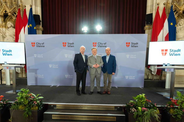 October 13, 2026: Press conference with Mayor and President Michael Häupl of the Vienna Science, Research, and Technology Fund, Vienna Mayor and Provincial Governor Michael Ludwig (SPÖ) and Board Member Gerhard Ströck of the WE ME Foundation at the October 13, 2026, press conference on ME CFS and post-acute infection syndromes—research and care—