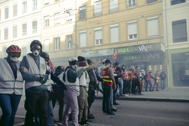 Student protest continues in Lyon LYON, FRANCE - OCTOBER 13: Students march during a demonstration over education funding in Lyon, France on October 13, 2026. Thousands of students and educational staff marched across the city as part of a nationwide day of strikes and school blockades demanding increased resources and structural reforms in national education. Laurent Vlad Anadolu Lyon France. Editorial use only. Please get in touch for any other usage.  Copyright: x2026xAnadoluxLaurentxVladx