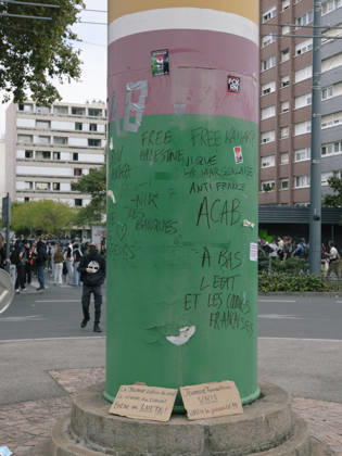 Student protest continues in Lyon LYON, FRANCE - OCTOBER 13: Students march during a demonstration over education funding in Lyon, France on October 13, 2026. Thousands of students and educational staff marched across the city as part of a nationwide day of strikes and school blockades demanding increased resources and structural reforms in national education. Laurent Vlad Anadolu Lyon France. Editorial use only. Please get in touch for any other usage.  Copyright: x2026xAnadoluxLaurentxVladx