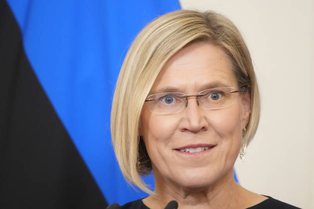 October 13, 2026, Riga, Vidzeme Region, Latvia: Estonian President ULLE MADISE attends press conference during her visit to Latvia Riga Latvia - ZUMAk193 20261013_zip_k193_012 Copyright: xIntsxKalninsx