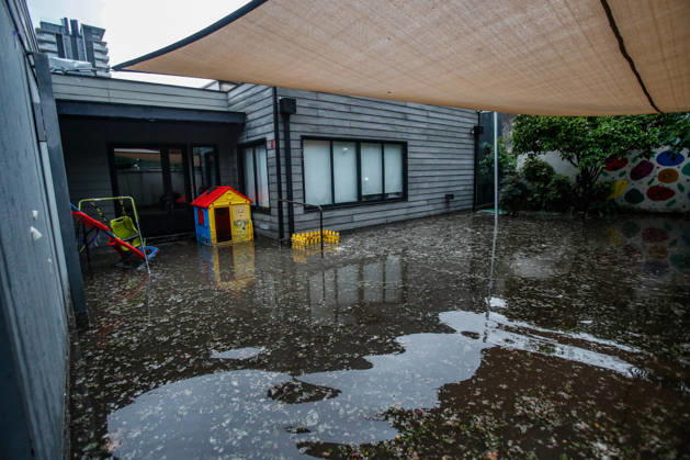 Santiago, October 13, 2026 Jan Van Dijk Special School Flooding at the intersection of Irarrazaval and Lo Encalada in the municipality of Nunoa as a result of the heavy rains that fell in the capital Diego Martin Aton Chile, Aton 1199663 jpeg  Copyright: DIEGOxMARTIN ATONxCHILE