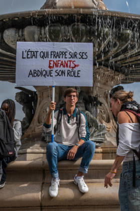 October 13, 2026, Bordeaux, Nouvelle-Aquitaine, France: High school students are protesting all over France, particularly here in Bordeaux. Their grievances are as follows: a shortage of staff, overcrowded class schedules, dilapidated infrastructure, a stressful college counseling process (career guidance), and deteriorating learning conditions. Bordeaux France - ZUMAh207 20261013_zip_h207_016 Copyright: xFabricexHebertx