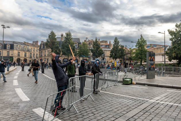 October 13, 2026, Bordeaux, Nouvelle-Aquitaine, France: High school students are protesting all over France, particularly here in Bordeaux. Their grievances are as follows: a shortage of staff, overcrowded class schedules, dilapidated infrastructure, a stressful college counseling process (career guidance), and deteriorating learning conditions. Bordeaux France  - ZUMAh207 20261013_zip_h207_089 Copyright: xFabricexHebertx