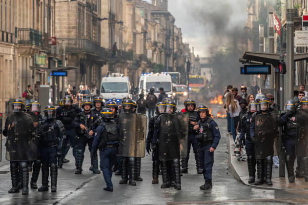 October 13, 2026, Bordeaux, Nouvelle-Aquitaine, France: High school students are protesting all over France, particularly here in Bordeaux. Their grievances are as follows: a shortage of staff, overcrowded class schedules, dilapidated infrastructure, a stressful college counseling process (career guidance), and deteriorating learning conditions. Bordeaux France  - ZUMAh207 20261013_zip_h207_092 Copyright: xFabricexHebertx