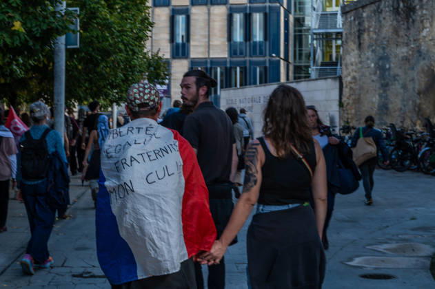 October 13, 2026, Bordeaux, Nouvelle-Aquitaine, France: High school students are protesting all over France, particularly here in Bordeaux. Their grievances are as follows: a shortage of staff, overcrowded class schedules, dilapidated infrastructure, a stressful college counseling process (career guidance), and deteriorating learning conditions. Bordeaux France - ZUMAh207 20261013_zip_h207_018 Copyright: xFabricexHebertx