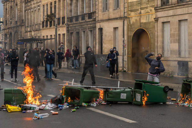 October 13, 2026, Bordeaux, Nouvelle-Aquitaine, France: High school students are protesting all over France, particularly here in Bordeaux. Their grievances are as follows: a shortage of staff, overcrowded class schedules, dilapidated infrastructure, a stressful college counseling process (career guidance), and deteriorating learning conditions. Bordeaux France - ZUMAh207 20261013_zip_h207_020 Copyright: xFabricexHebertx