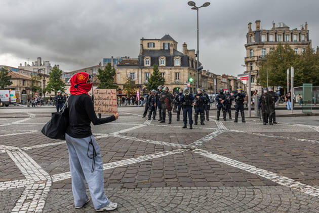October 13, 2026, Bordeaux, Nouvelle-Aquitaine, France: High school students are protesting all over France, particularly here in Bordeaux. Their grievances are as follows: a shortage of staff, overcrowded class schedules, dilapidated infrastructure, a stressful college counseling process (career guidance), and deteriorating learning conditions. Bordeaux France - ZUMAh207 20261013_zip_h207_039 Copyright: xFabricexHebertx