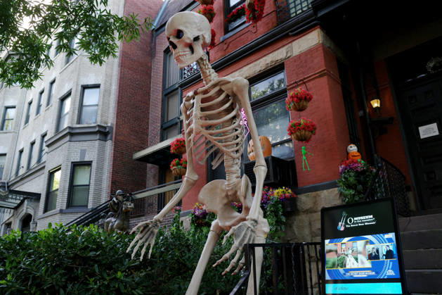 Halloween Decorations in Washington, DC Halloween themed decorations at a house downtown Washington, DC on October 13, 2026. Photo by Olivier Douliery ABACAPRESS.COM Washington Virginia United States  Copyright: xDoulieryxOlivier ABACAx