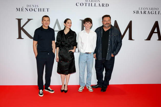 Premiere of the film *Karma* at the Pathé Palace: Guillaume Canet, Marion Cotillard, Hugo Trophardy, and Denis Menochet 460446 October 13, 2026 France  Copyright: xLionelxGuericolasx xStarfacex STAR_460446_128