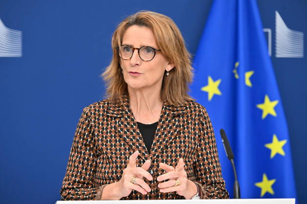 European Commission Vice-President Teresa Ribera BRUSSELS, BELGIUM - OCTOBER 14: Teresa Ribera, European Commission Executive Vice-President for a Clean, Just and Competitive Transition, holds a press conference on a competition case in Brussels, Belgium, on October 14, 2026. Dursun Aydemir Anadolu Brussels Belgium. Editorial use only. Please get in touch for any other usage.  Copyright: x2026xAnadoluxDursunxAydemirx