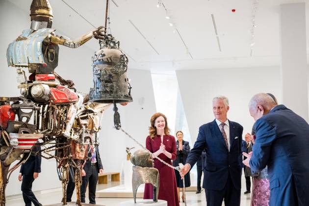 Queen Mathilde of Belgium and King Philippe - Filip of Belgium pictured during a visit of the Almaty Museum of Arts the official state visit of the Belgian King and Queen to Kazakhstan, on Wednesday 14 October 2026. The first State Visit of Belgium s royal couple in central Asia from 11 to 14 October 2026, aims to highlight bilateral cooperation in the economic, academic, and cultural fields.  JASPERxJACOBS 189785403