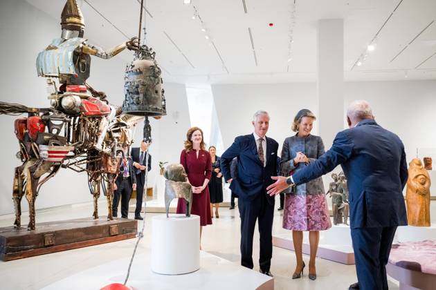 Queen Mathilde of Belgium and King Philippe - Filip of Belgium pictured during a visit of the Almaty Museum of Arts the official state visit of the Belgian King and Queen to Kazakhstan, on Wednesday 14 October 2026. The first State Visit of Belgium s royal couple in central Asia from 11 to 14 October 2026, aims to highlight bilateral cooperation in the economic, academic, and cultural fields.  JASPERxJACOBS 189785405