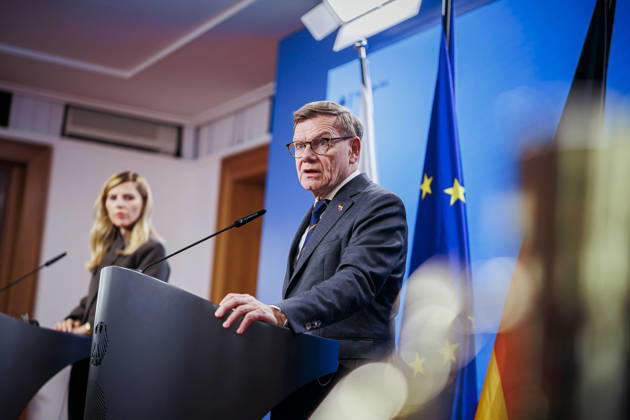 Johann Wadephul (CDU), Federal Minister of Foreign Affairs, meets with Velislava Petrova Chamova, Minister of Foreign Affairs of Bulgaria. Berlin, October 14, 2026. Photographed on behalf of the Federal Foreign Office, Berlin, Germany. Copyright: xThomasxTrutschel AAx