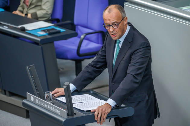 Bundestag, Chancellor Friedrich Merz, CDU, in the German Bundestag on October 14, 2026, in Berlin, Berlin, Berlin, Germany, Bundestag
