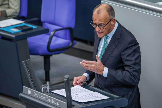 Bundestag, Chancellor Friedrich Merz, CDU, in the German Bundestag on October 14, 2026, in Berlin, Berlin, Berlin, Germany, Bundestag