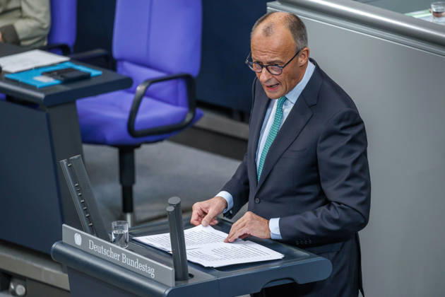 Bundestag, Chancellor Friedrich Merz, CDU, in the German Bundestag on October 14, 2026, in Berlin, Berlin, Berlin, Germany, Bundestag