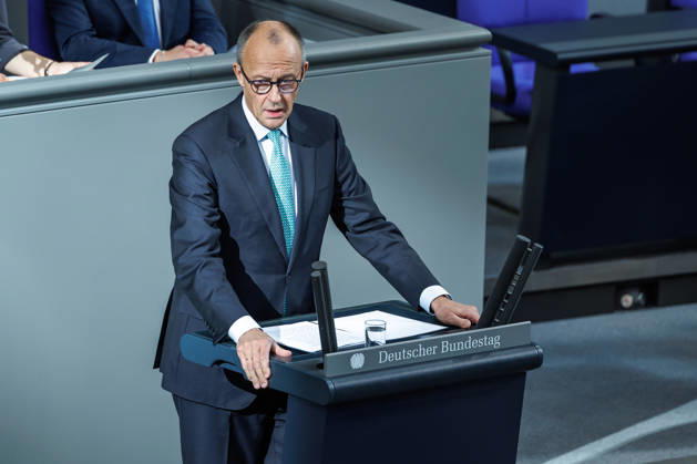 Bundestag, Chancellor Friedrich Merz, CDU, in the German Bundestag on October 14, 2026, in Berlin, Berlin, Berlin, Germany, Bundestag