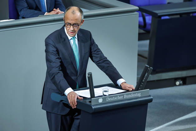 Bundestag, Chancellor Friedrich Merz, CDU, in the German Bundestag on October 14, 2026, in Berlin, Berlin, Berlin, Germany, Bundestag