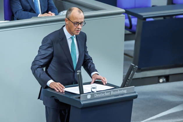 Bundestag, Chancellor Friedrich Merz, CDU, in the German Bundestag on October 14, 2026, in Berlin, Berlin, Berlin, Germany, Bundestag