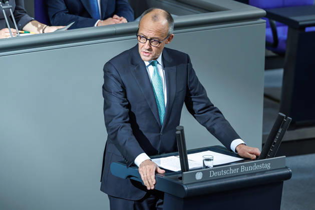 Bundestag Chancellor Friedrich Merz CDU in the German Bundestag on October 14, 2026, in Berlin, Berlin, Berlin, Germany, Bundestag