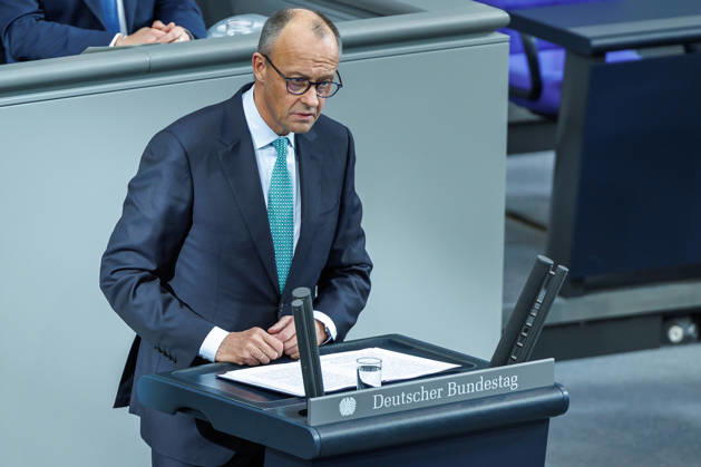 Bundestag Chancellor Friedrich Merz CDU in the German Bundestag on October 14, 2026, in Berlin, Berlin, Berlin, Germany, Bundestag