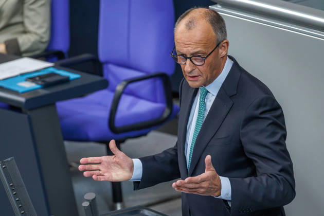 Bundestag Chancellor Friedrich Merz CDU in the German Bundestag on October 14, 2026, in Berlin, Berlin, Berlin, Germany, Bundestag
