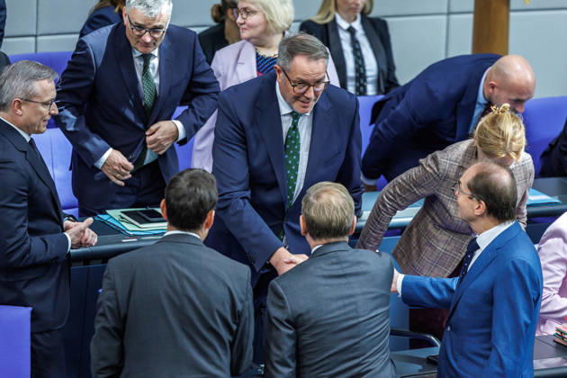 Bundestag: Alexander Schweitzer (SPD), Federal Minister of Labor and Social Affairs, after being sworn in at the German Bundestag on October 14, 2026, in Berlin, Berlin, Berlin, Germany, Bundestag