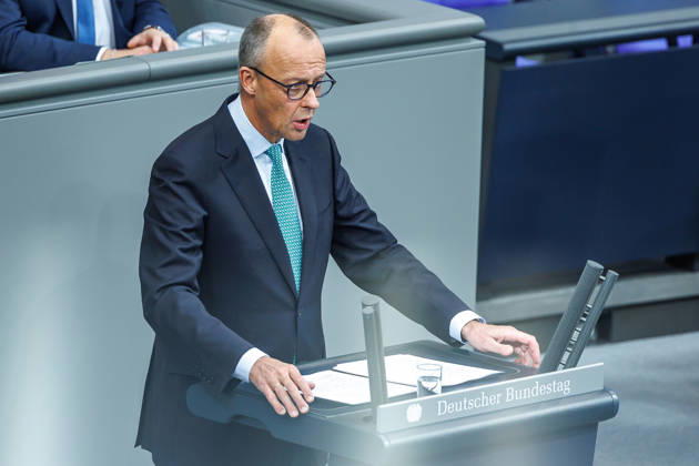 Bundestag Chancellor Friedrich Merz CDU in the German Bundestag on October 14, 2026, in Berlin, Berlin, Berlin, Germany, Bundestag