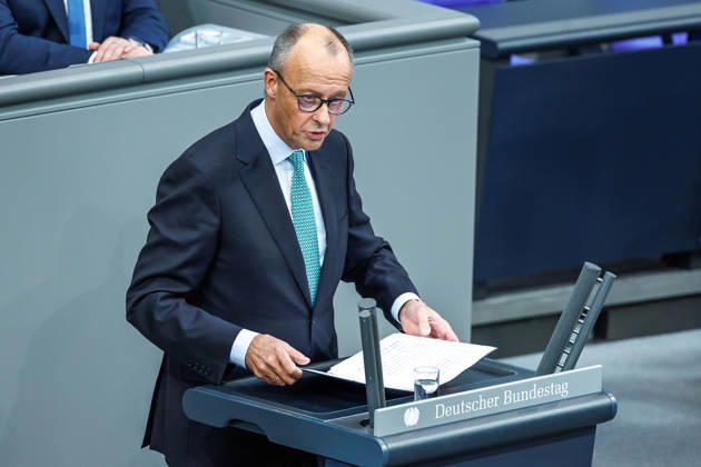 Bundestag Chancellor Friedrich Merz CDU in the German Bundestag on October 14, 2026, in Berlin, Berlin, Berlin, Germany, Bundestag