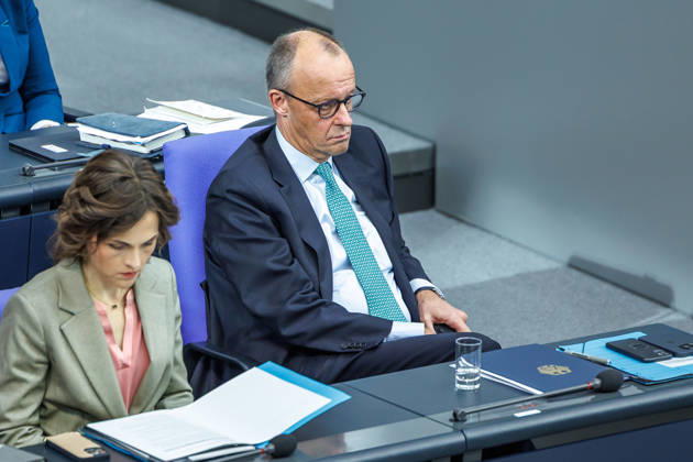 Bundestag Chancellor Friedrich Merz CDU in the German Bundestag on October 14, 2026, in Berlin, Berlin, Berlin, Germany, Bundestag