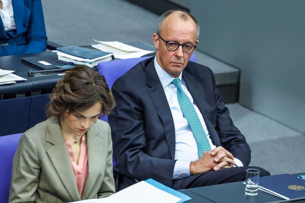 Bundestag Chancellor Friedrich Merz CDU in the German Bundestag on October 14, 2026, in Berlin, Berlin, Berlin, Germany, Bundestag