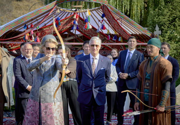 Belgian Royal Couple s State Visit to Central Asia - Day 4 - Kazakhstan King Philippe of Belgium and Queen Mathilde visit the traditional Cultural Performance in Almati, Kazakhstan on October 14, 2026. Last day of the fficial visit of royal couple in Kazakhstan. Photo by Olivier Polet ABACAPRESS.COM Kazakhstan  Copyright: xPoletxOlivier ABACAx