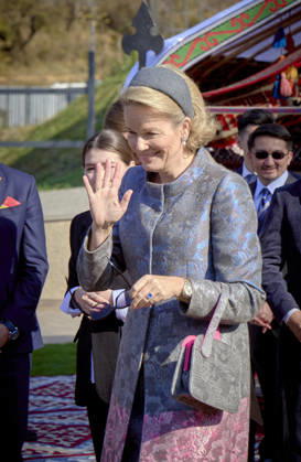 Belgian Royal Couple s State Visit to Central Asia - Day 4 - Kazakhstan King Philippe of Belgium and Queen Mathilde visit the traditional Cultural Performance in Almati, Kazakhstan on October 14, 2026. Last day of the fficial visit of royal couple in Kazakhstan. Photo by Olivier Polet ABACAPRESS.COM Kazakhstan  Copyright: xPoletxOlivier ABACAx
