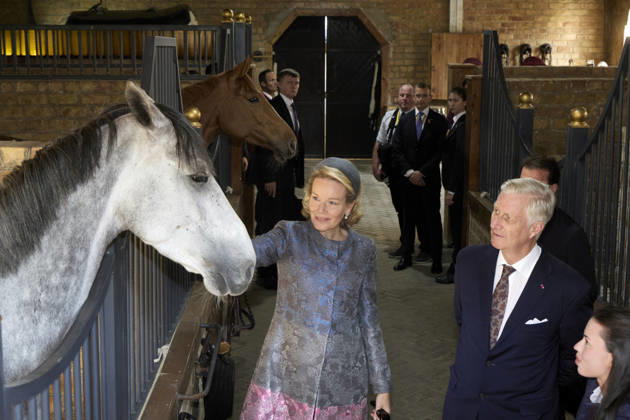 Belgian Royal Couple s State Visit to Central Asia - Day 4 - Kazakhstan King Philippe of Belgium and Queen Mathilde visit the traditional Cultural Performance in Almati, Kazakhstan on October 14, 2026. Last day of the fficial visit of royal couple in Kazakhstan. Photo by Olivier Polet ABACAPRESS.COM Kazakhstan  Copyright: xPoletxOlivier ABACAx