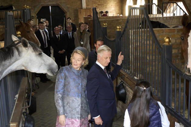 Belgian Royal Couple s State Visit to Central Asia - Day 4 - Kazakhstan King Philippe of Belgium and Queen Mathilde visit the traditional Cultural Performance in Almati, Kazakhstan on October 14, 2026. Last day of the fficial visit of royal couple in Kazakhstan. Photo by Olivier Polet ABACAPRESS.COM Kazakhstan  Copyright: xPoletxOlivier ABACAx