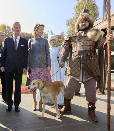Belgian Royal Couple s State Visit to Central Asia - Day 4 - Kazakhstan King Philippe of Belgium and Queen Mathilde visit the traditional Cultural Performance in Almati, Kazakhstan on October 14, 2026. Last day of the fficial visit of royal couple in Kazakhstan. Photo by Olivier Polet ABACAPRESS.COM Kazakhstan  Copyright: xPoletxOlivier ABACAx