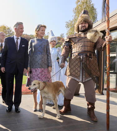 Belgian Royal Couple s State Visit to Central Asia - Day 4 - Kazakhstan King Philippe of Belgium and Queen Mathilde visit the traditional Cultural Performance in Almati, Kazakhstan on October 14, 2026. Last day of the fficial visit of royal couple in Kazakhstan. Photo by Olivier Polet ABACAPRESS.COM Kazakhstan  Copyright: xPoletxOlivier ABACAx