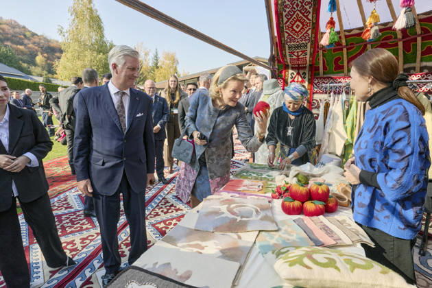 Belgian Royal Couple s State Visit to Central Asia - Day 4 - Kazakhstan King Philippe of Belgium and Queen Mathilde visit the traditional Cultural Performance in Almati, Kazakhstan on October 14, 2026. Last day of the fficial visit of royal couple in Kazakhstan. Photo by Olivier Polet ABACAPRESS.COM Kazakhstan  Copyright: xPoletxOlivier ABACAx