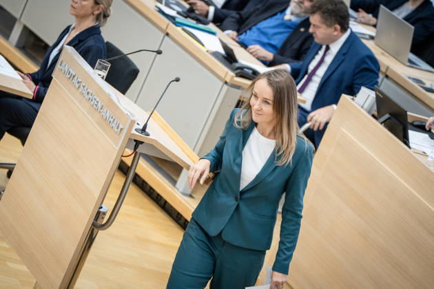 Claudia Wittig, BSW State Representative, October 2026 State Parliament Session II: Special Session convened at the request of the AfD and BSW on the topic of Bringing Peace to Ukraine, Magdeburg, Saxony-Anhalt, Germany, State Parliament